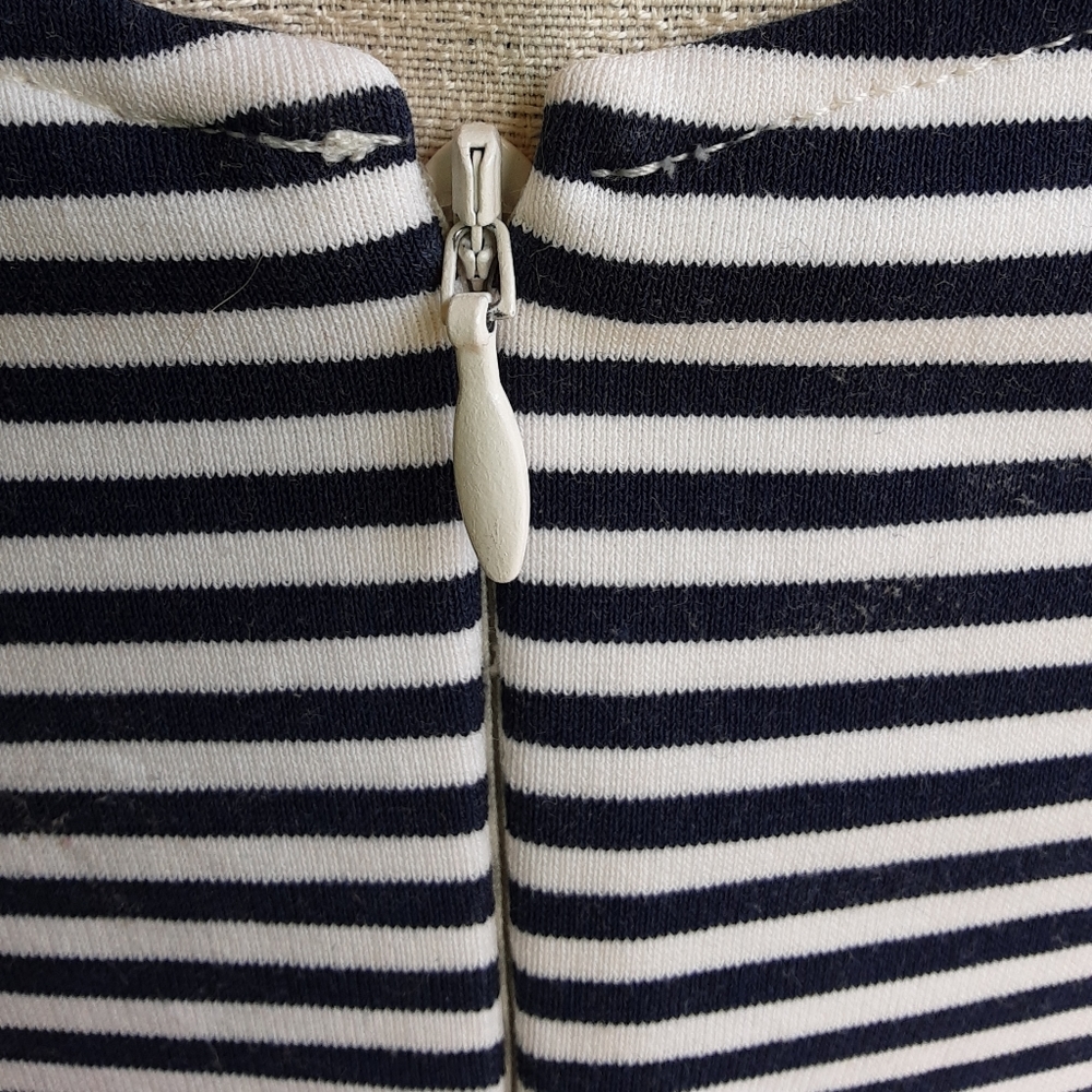 Theory Mivrill Sleeveless Nautical Striped Dress. - Picture 6 of 9